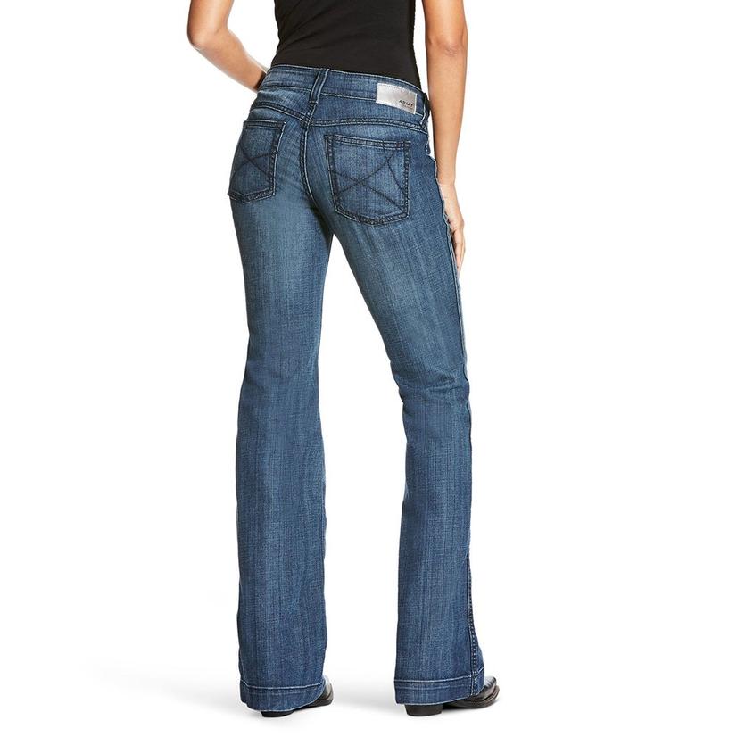  Ariat Women ’ S Ella Bluebell- Washed Trouser Jeans