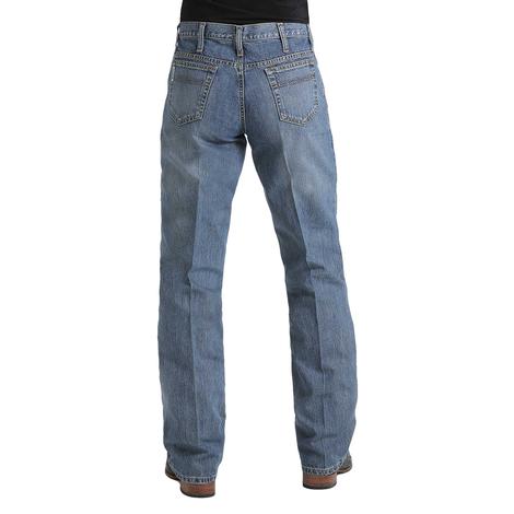 Cinch White Label Relaxed Fit Medium Stonewash Men's Jeans