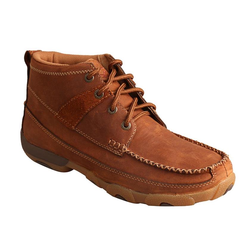 Women's Oiled Saddle Lace-Up Driving Moccasins