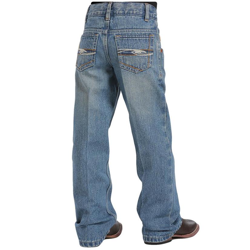  Cinch Boy's Tanner Regular Fit Jeans - Medium Stonewash