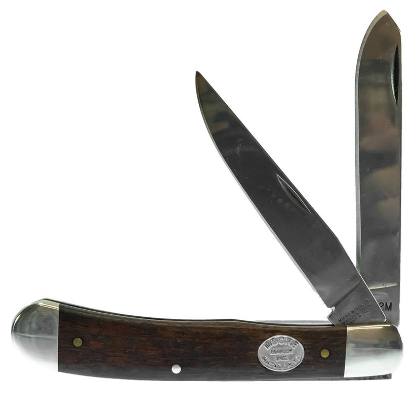  Moore Maker Double Blade Mesquite Trapper Pocket Knife 4 1/8 