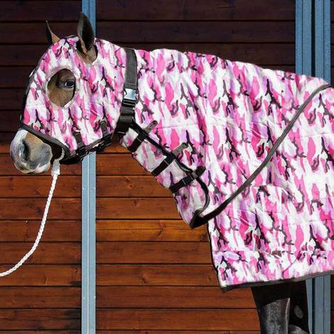 STT Premier Horse Blanket Hood Pink Camo