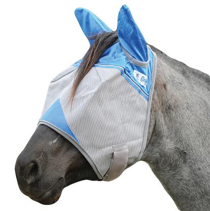 Cashel Wounded Warrior Crusader Fly Mask with Ears - Blue