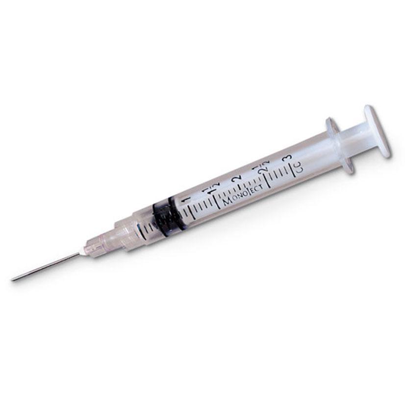  Monoject 3cc Syringe W/20 X 1 Needle - Single