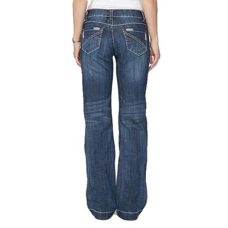Stetson Womens Arrow Stitch Pocket Trouser Jean