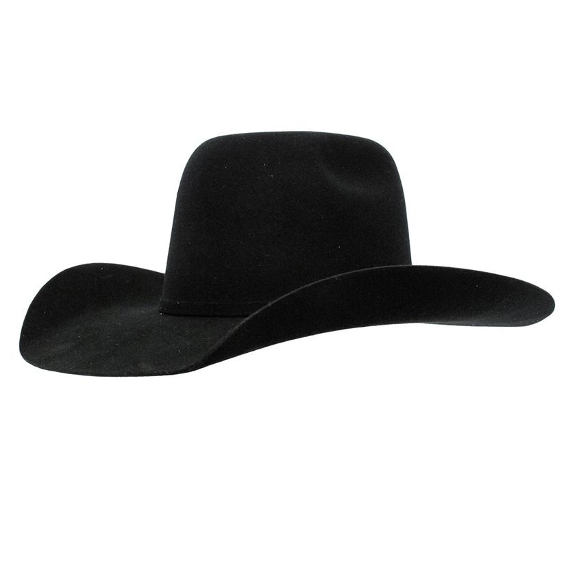 Resistol Tuff Hedeman 3x Pay Window Black Felt Cowboy Hat