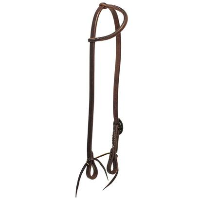 1" ONE EAR SLIT HARNESS LEATHER HEADSTALL BRIDLE Made in Texas 
