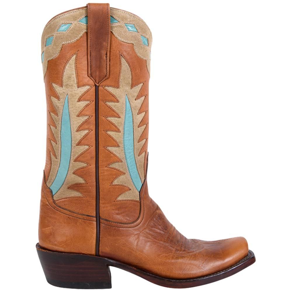 Rios of Mercedes Goat Tag Palm Leaf Inlay Ladies Boots