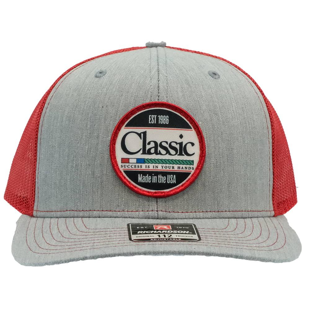 Heather Round Patch Logo Cap by Classic Rope