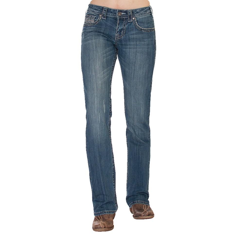 Cowgirl Tuff Women's Hustle Jeans With Faux Pocket