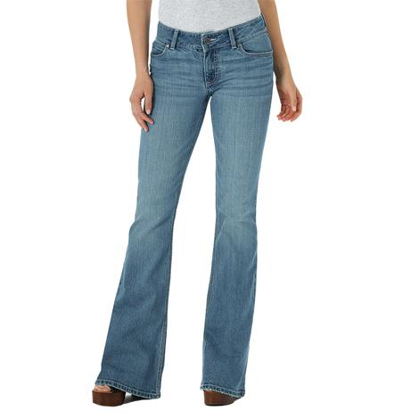 Wrangler Retro Mae Mid Rise Flare Women's Jeans