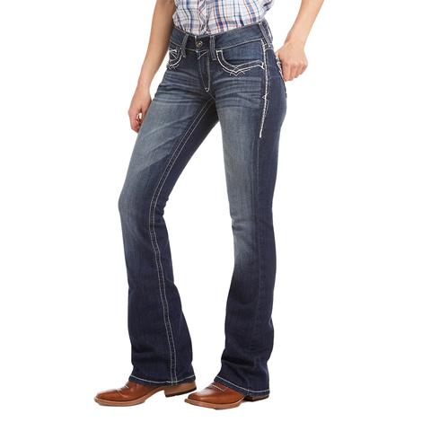 Ariat R.E.A.L. Mid Rise Boot Cut Entwined Women's Jeans