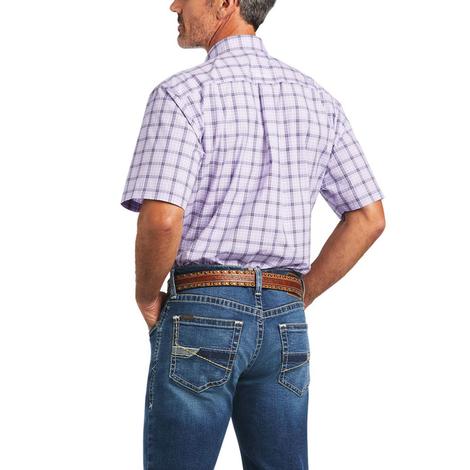 Ariat Pro Series Lavender Short Sleeve Bruce Men's Shirt