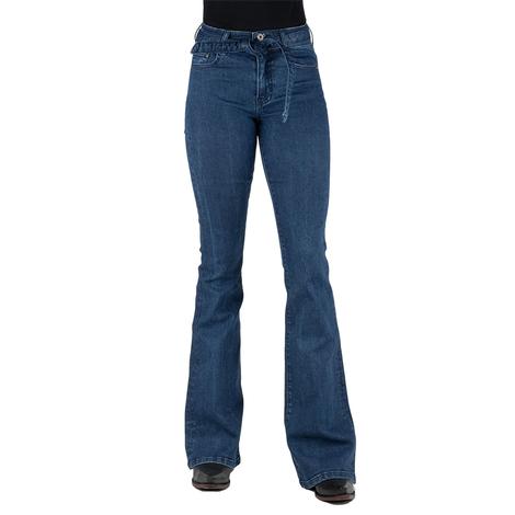 Stetson High Waist Flare Western Fit Women's Jeans