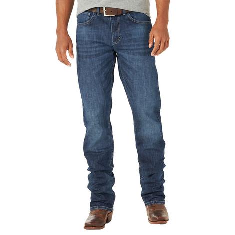 Wrangler 44 Slim Straight Leg Dark Wash Men's Jeans