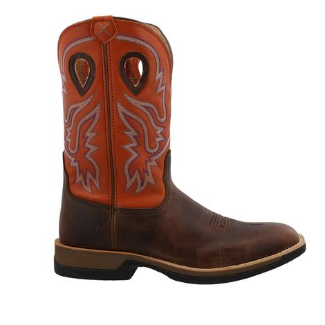 Twisted X Tech X Brown and Orange Men's Boot