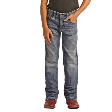 Rock And Roll Medium Vintage Boot Cut Boy's Jeans