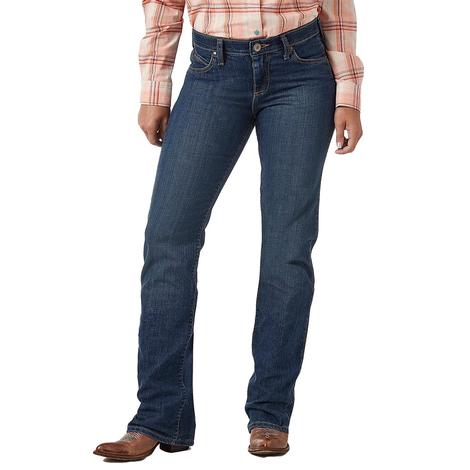 Wrangler Q-Baby Ultimate Riding Jean Mid-Rise Boot Cut Women's Jeans - Tuff Buck